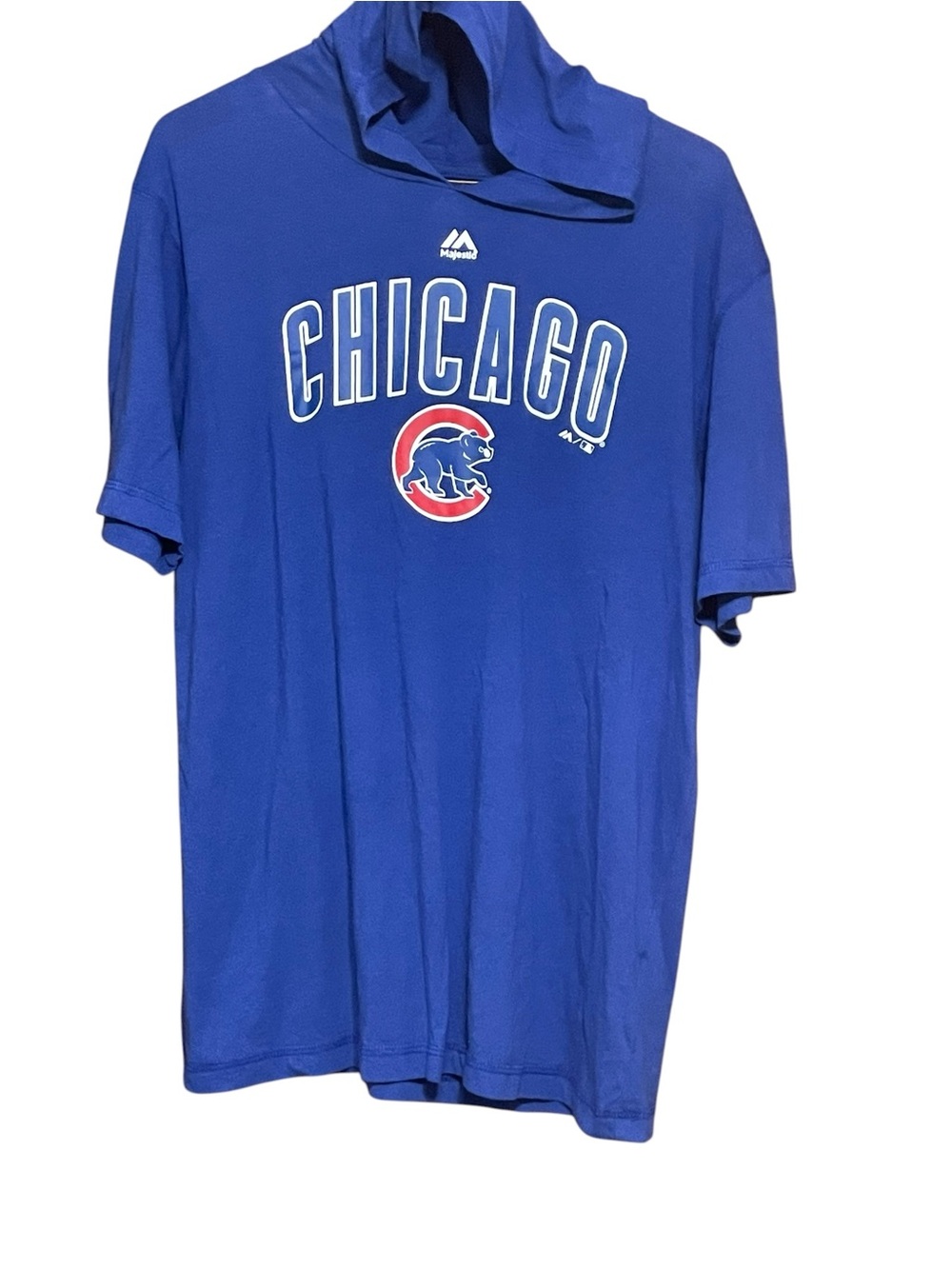 Majestic Chicago Cubs Royal Blue Short-Sleeve Hooded Tee
